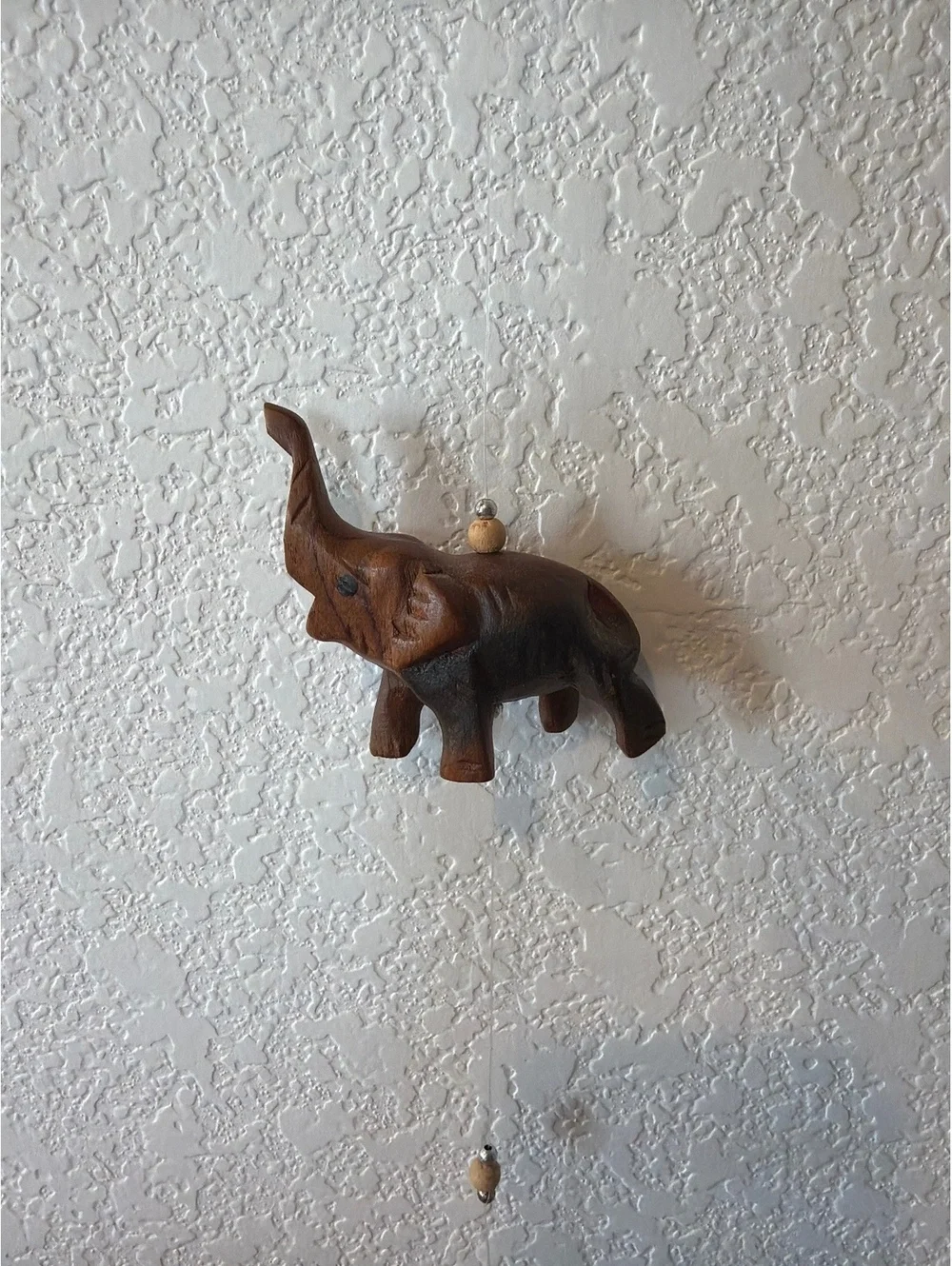 Hand Carved Wooden Elephant Wall Hanging Decor